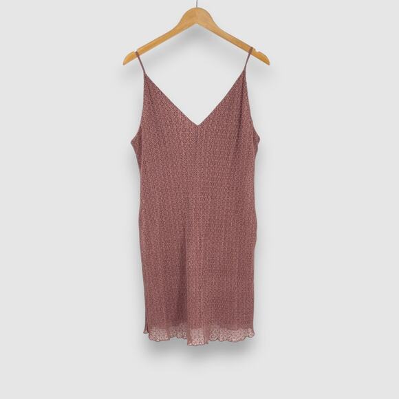 Keepsake the Label Mauve Crinkle Texture Slip Dress Size Large NWT - Picture 2 of 6